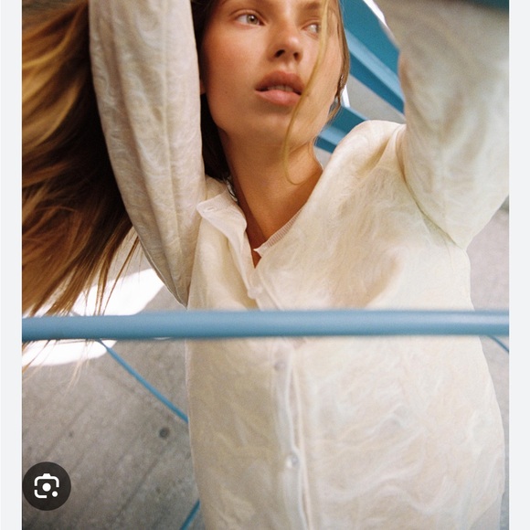 Zara NWT jacquard knit cardigan 4737/004 - Picture 4 of 8